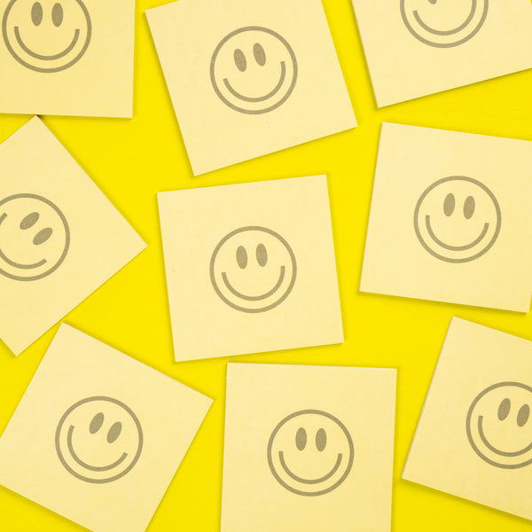 Cute Happy Yellow Face Personalized, Small Post-it Notes