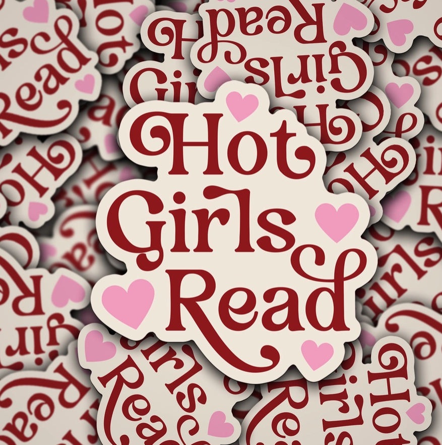 Hot Girls Read Sticker