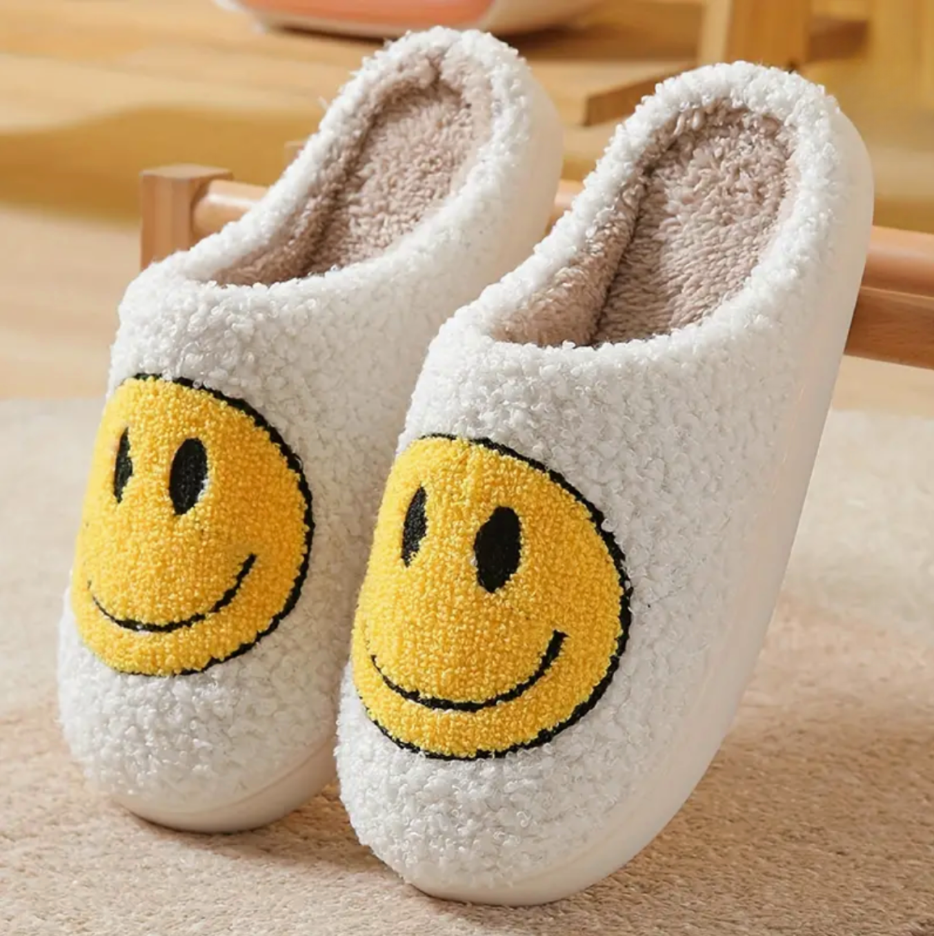 smile and shoe emoji