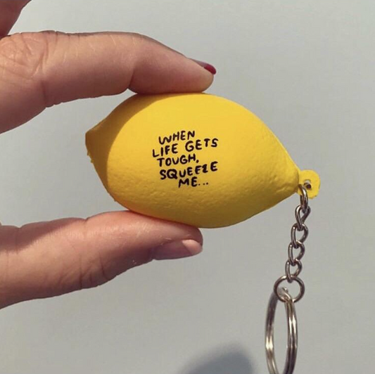 Lemon Stress Keychain