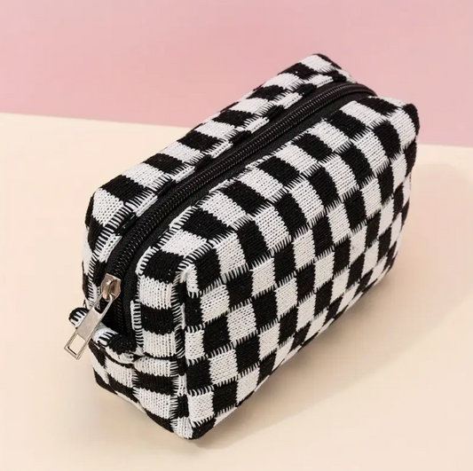 Black Checkered Bag