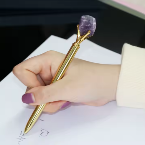 Amethyst Crystal Pen