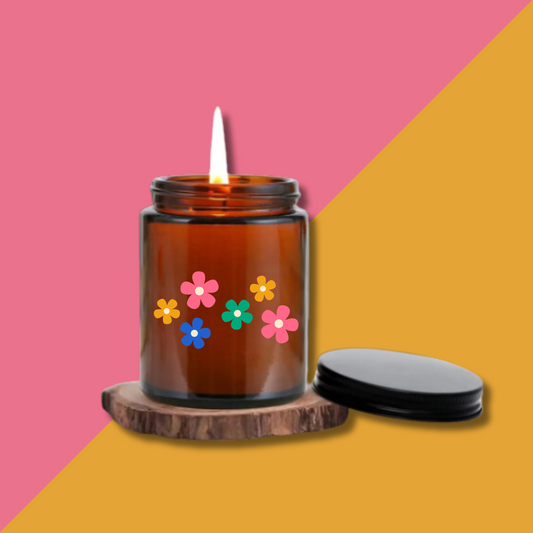 Flower Power Candle