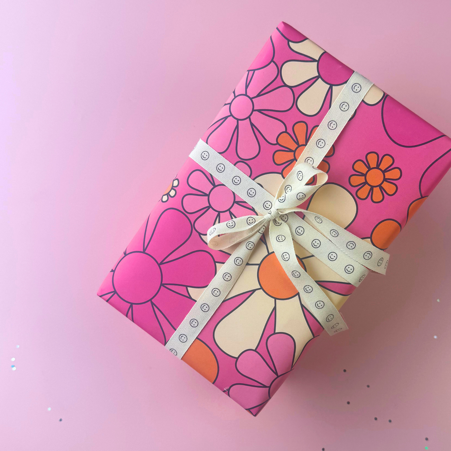 Groovy Bloom Gift Wrap