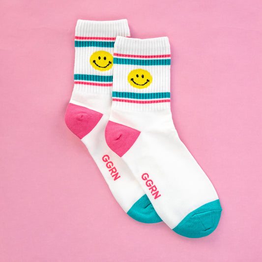 Striped Smile Sock