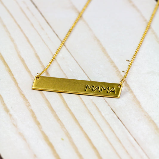 MAMA Bar Necklace